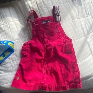 Ralph Lauren corduroy hot pink dress